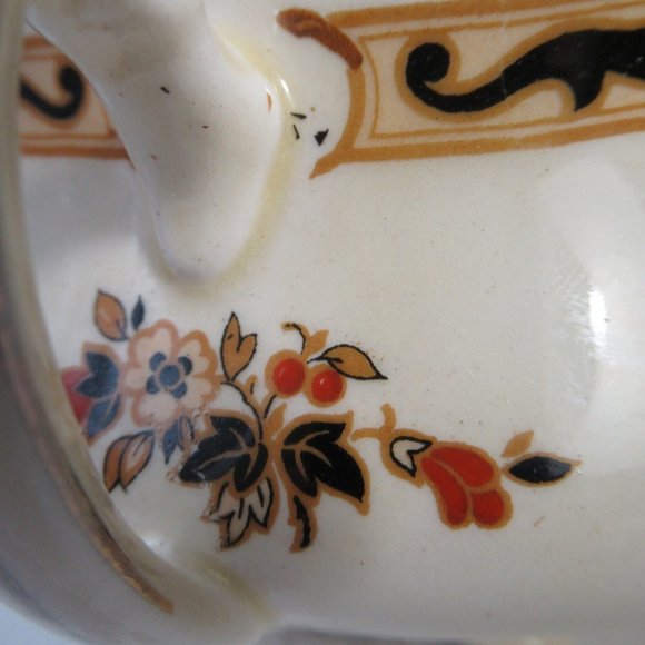 Sugar Bowl no Lid Denbigh Unicorn backstamp by Wedgwood & Co. England 1862-1900 - Picture 4 of 12